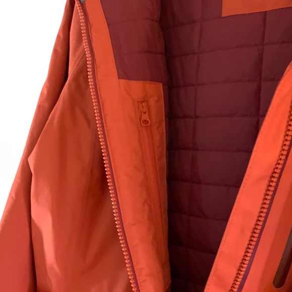 1226 L.L. Bean Orange Winter Storm Hooded Insulated Coat - Picture 11 of 16